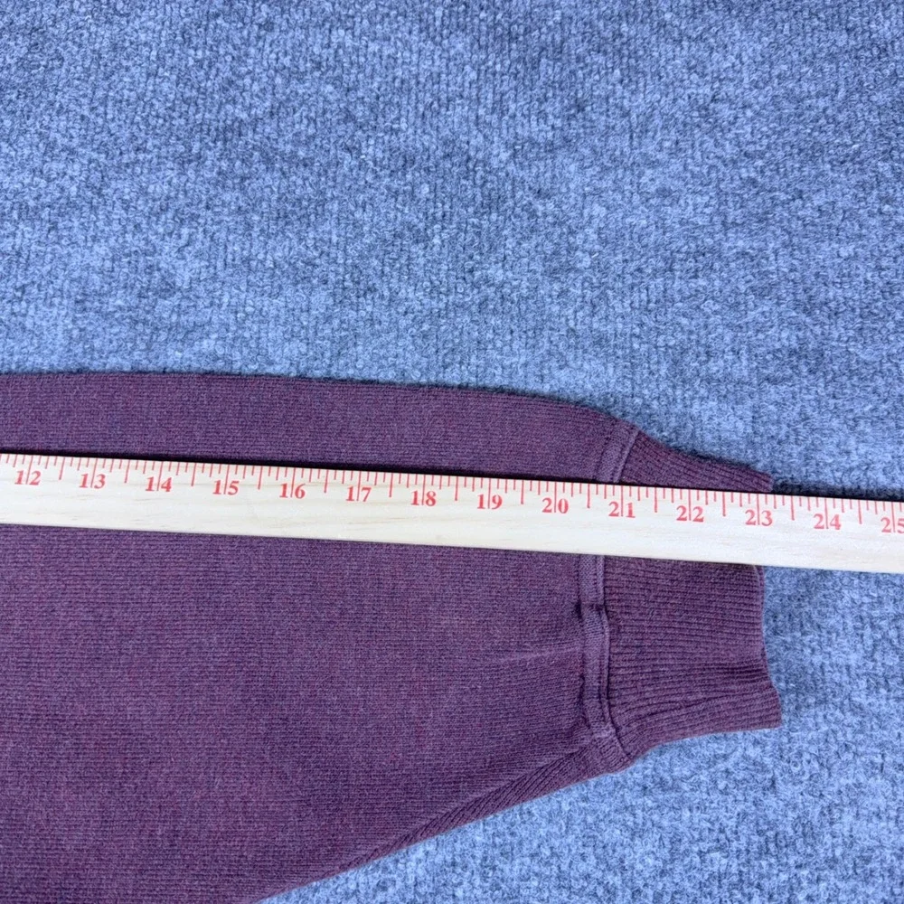 Tommy Bahama Mens XL Quarter Zip Pullover Sweatshirt Burgundy Cotton Knit